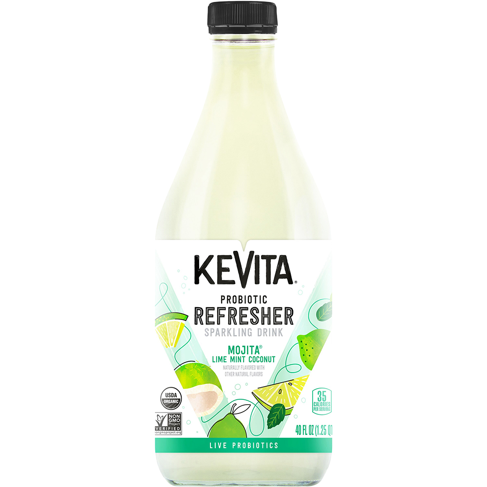 Kevita Sparkling Probiotic Refresher Mojita Lime Mint Coconut ...