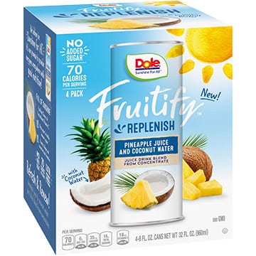 Dole Fruitify Replenish Pineapple Juice & Coconut Water