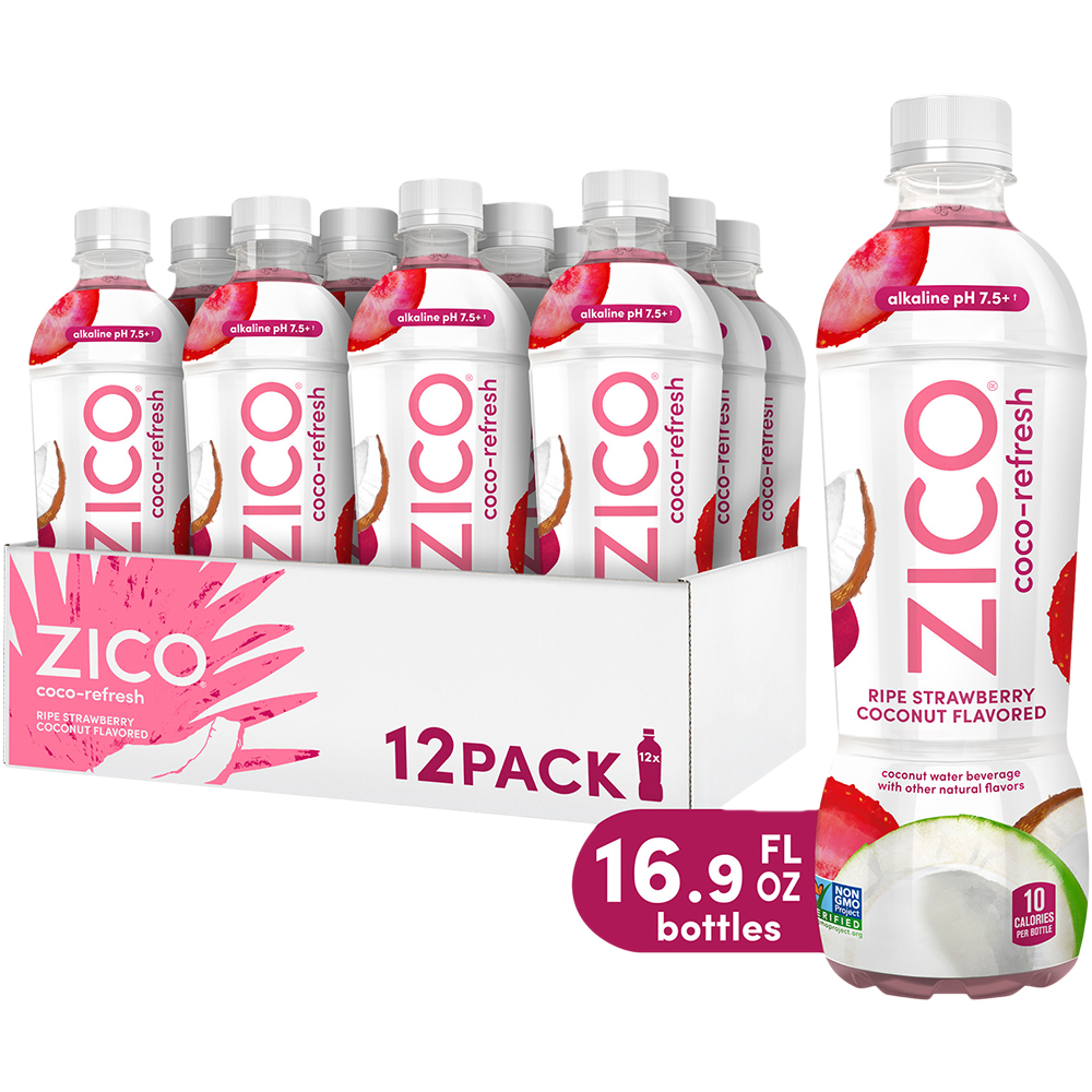 ZICO Coco-Refresh Ripe Strawberry Coconut Water | GotoLiquorStore