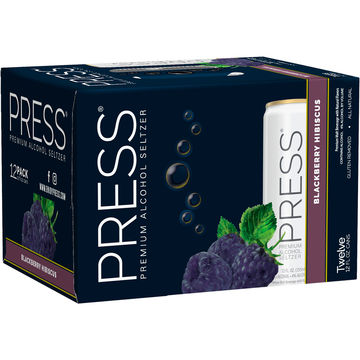 PRESS Sparkling Blackberry Hibiscus Seltzer