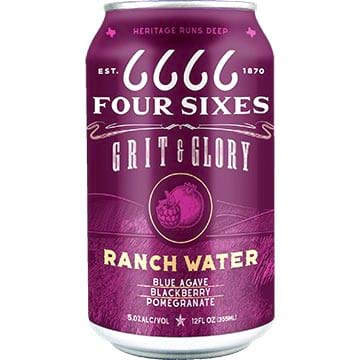 Four Sixes Grit & Glory Ranch Water Blackberry Pomegranate
