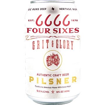 Four Sixes Grit & Glory Pilsner