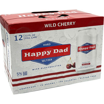 Happy Dad Wild Cherry Hard Seltzer