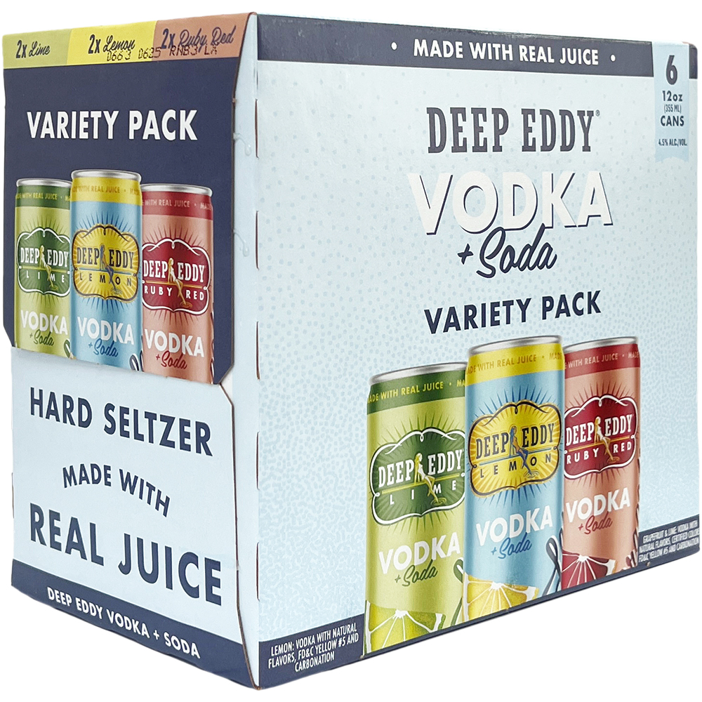 Deep Eddy Vodka Soda Variety Pack Gotoliquorstore 3722