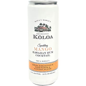 Koloa Sparkling Mango Hawaiian Rum Cocktail