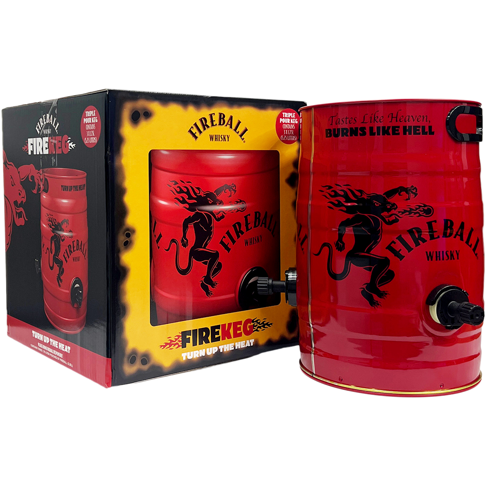 Fireball Cinnamon Whiskey Fire Keg | GotoLiquorStore