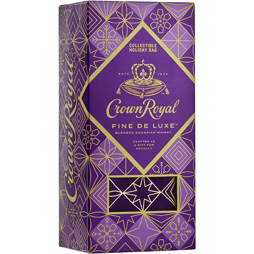 Picture of Crown Royal Fine Deluxe Blended Canadian Whiskey with Holiday Bag