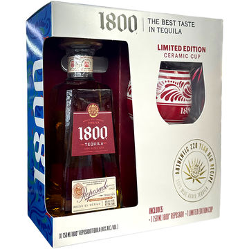 1800 Reposado Tequila Gift Set with Ceramic Cup