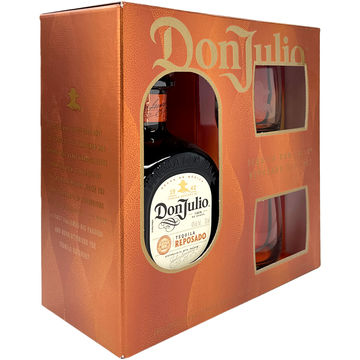Don Julio Reposado Tequila Gift Set with 2 Cocktail Glasses