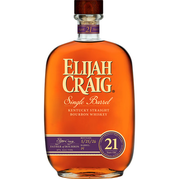 Elijah Craig 21 Year Old Single Barrel Bourbon