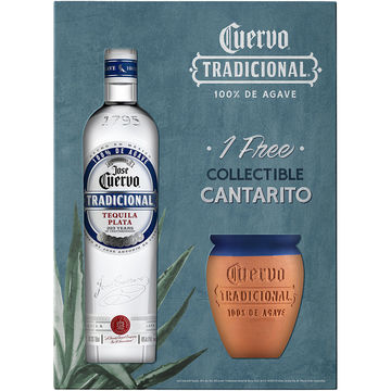 Jose Cuervo Tradicional Silver Tequila Gift Set with Cantarito