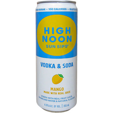 High Noon Sun Sips Mango Vodka & Soda