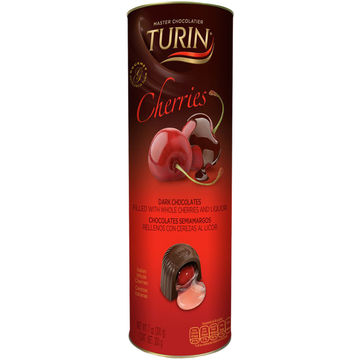 Turin Dark Chocolates filled with Cherries and Brandy