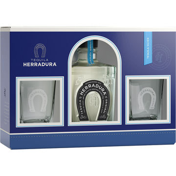 Herradura Silver Tequila Gift Set with Two Glasses