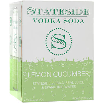 Stateside Vodka Soda Lemon Cucumber Mint