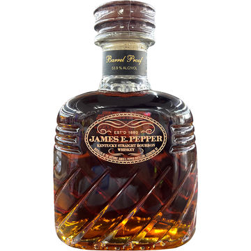 James E Pepper Decanter Barrel Proof Bourbon