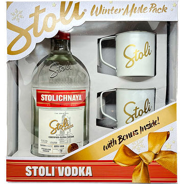 Stolichnaya Vodka Winter Mule Gift Set