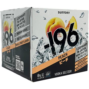 -196 Peach Vodka Seltzer | GotoLiquorStore