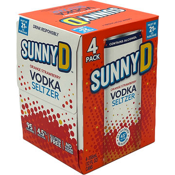 SunnyD Orange Strawberry Vodka Seltzer