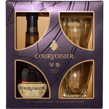 Courvoisier VS Cognac Gift Set with 2 Glasses
