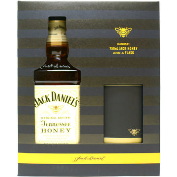 Jack Daniel's Tennessee Honey Liqueur Gift Set with Flask