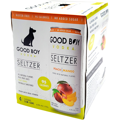 Good Boy Vodka Seltzer Peach And Mango Gotoliquorstore 7478