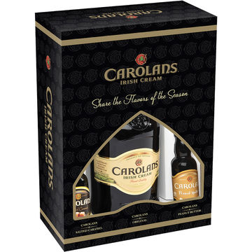 Carolans Irish Cream Liqueur Gift Set with Two 50ml Miniature