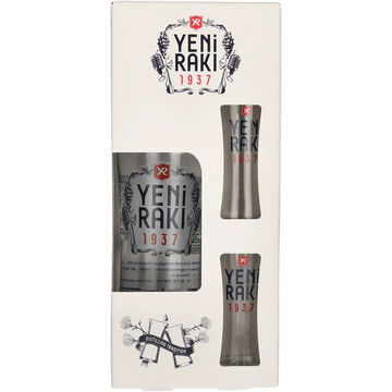 Yeni Raki Gift Set with 2 Glasses