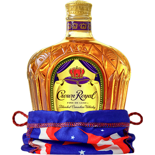 Picture of Crown Royal Fine Deluxe Blended Canadian Whiskey with Camo Bag