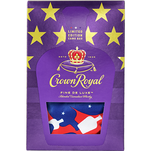 Picture of Crown Royal Fine Deluxe Blended Canadian Whiskey with Camo Bag