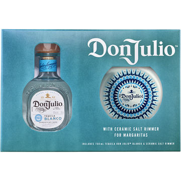 Don Julio Blanco Tequila Gift Set with Ceramic Salt Rimmer
