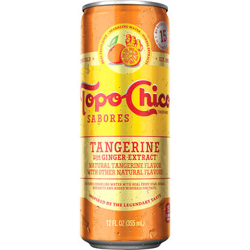 Topo Chico Sabores Tangerine with Ginger Extract