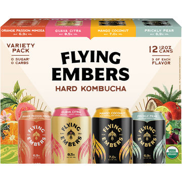 Flying Embers Hard Kombucha Variety Pack
