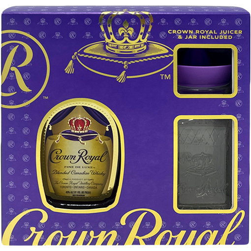 Picture of Crown Royal Fine Deluxe Blended Canadian Whiskey with Juicer