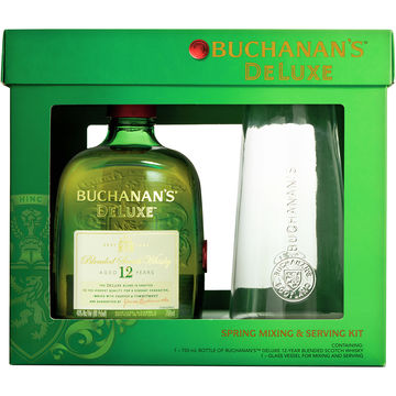 Buchanan's DeLuxe 12 Year Old Gift Set with Glass Pitcher