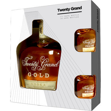 Twenty Grand Gold Vodka with Two 50ml Miniature | GotoLiquorStore