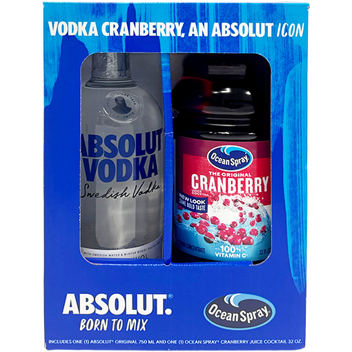 Picture of Absolut Vodka with Ocean Spray Cranberry Juice