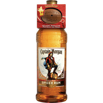 Captain Morgan Original Spiced Rum with Football Ice Mold