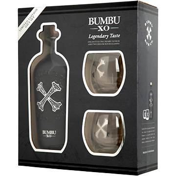 Bumbu XO Rum Limited Edition Gift Set with 2 Deluxe Rocks Glasses