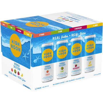 High Noon Vodka Seltzer Beach Variety Pack