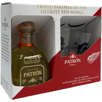 Patron Reposado Tequila Gift Set with 2 Highball Glasses