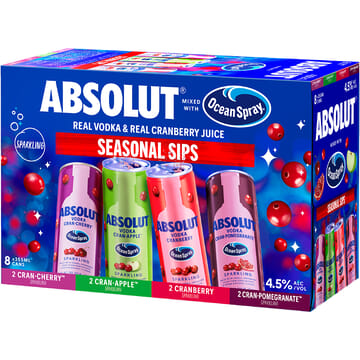 Absolut Ocean Spray Seasonal Sips Variety Pack