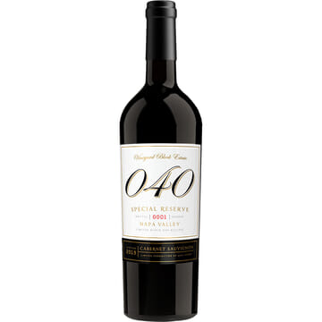 Vineyard Block Estate 040 Special Reserve Cabernet Sauvignon