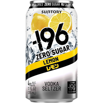 -196 Zero Sugar Lemon Vodka Seltzer