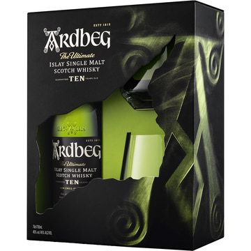 Ardbeg 10 Year Old Gift Set with 2 Rock Glasses