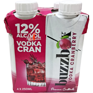 Buzzbox Vodka Cranberry