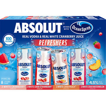 Absolut Ocean Spray Vodka Refreshers Variety Pack