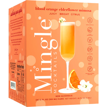 Mingle Non-Alcoholic Blood Orange Elderflower Mimosa