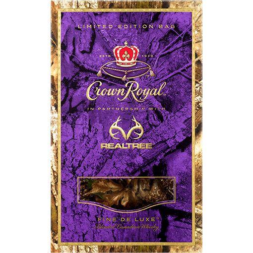 Picture of Crown Royal Fine Deluxe Blended Canadian Whiskey with REALTREE Camo Bag
