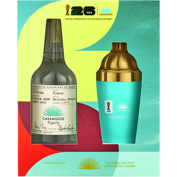 Casamigos Blanco Tequila with FIFA Edition Cocktail Shaker